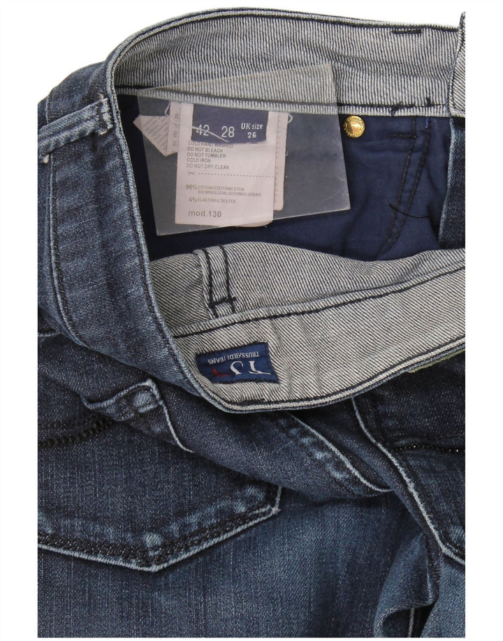 Trussardi Femme Jean Slim W26 L29 Bleu Marine Coton