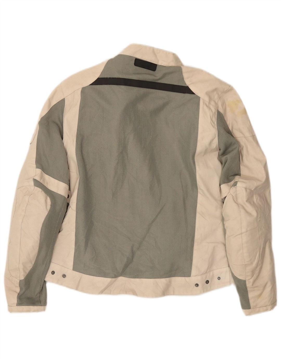 OJ ATMOSFERE Veste Racer Femme UK 14 Beige Moyen Colorblock Polyamide