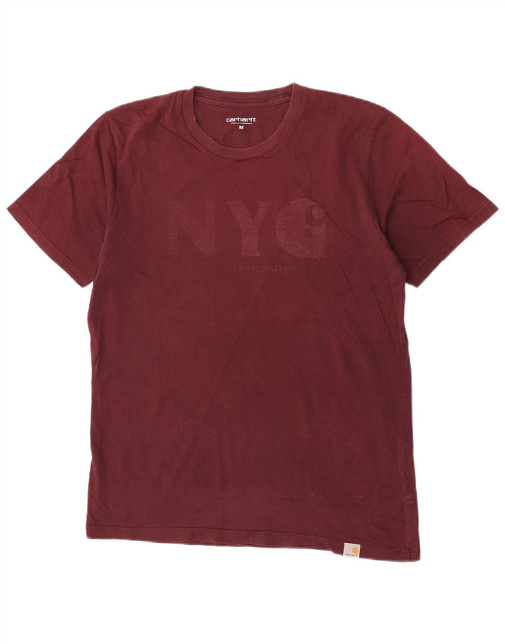 Carhartt T-shirt graphique pour homme en coton bordeaux moyen