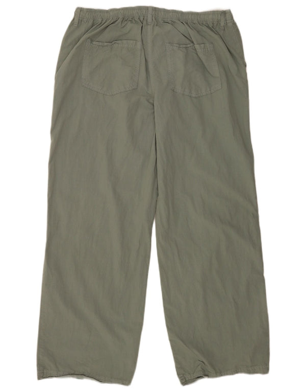 Topshop Pantalon décontracté coupe décontractée pour femme UK 12 Medium W34 L29 Gris Coton