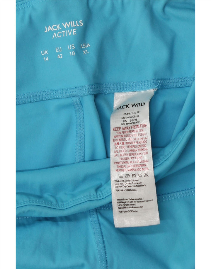 JACK WILLS Leggings Femme UK 44 Grand Bleu Rayé Polyester