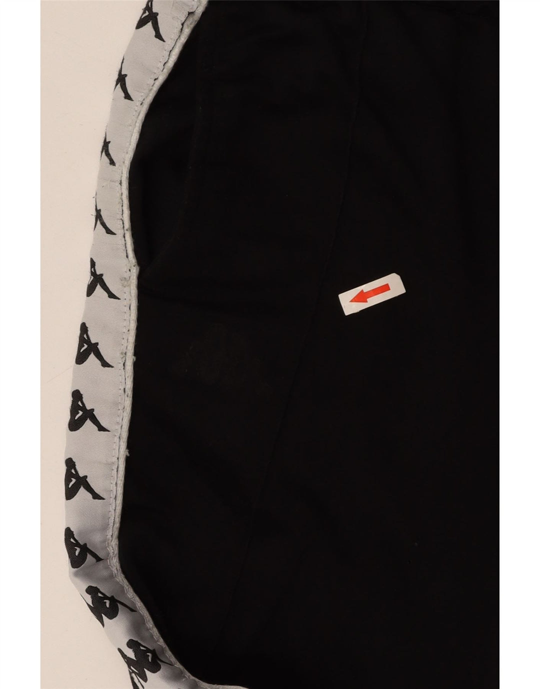 KAPPA Pantalon de survêtement graphique pour femme UK 8 Small Noir Colourblock