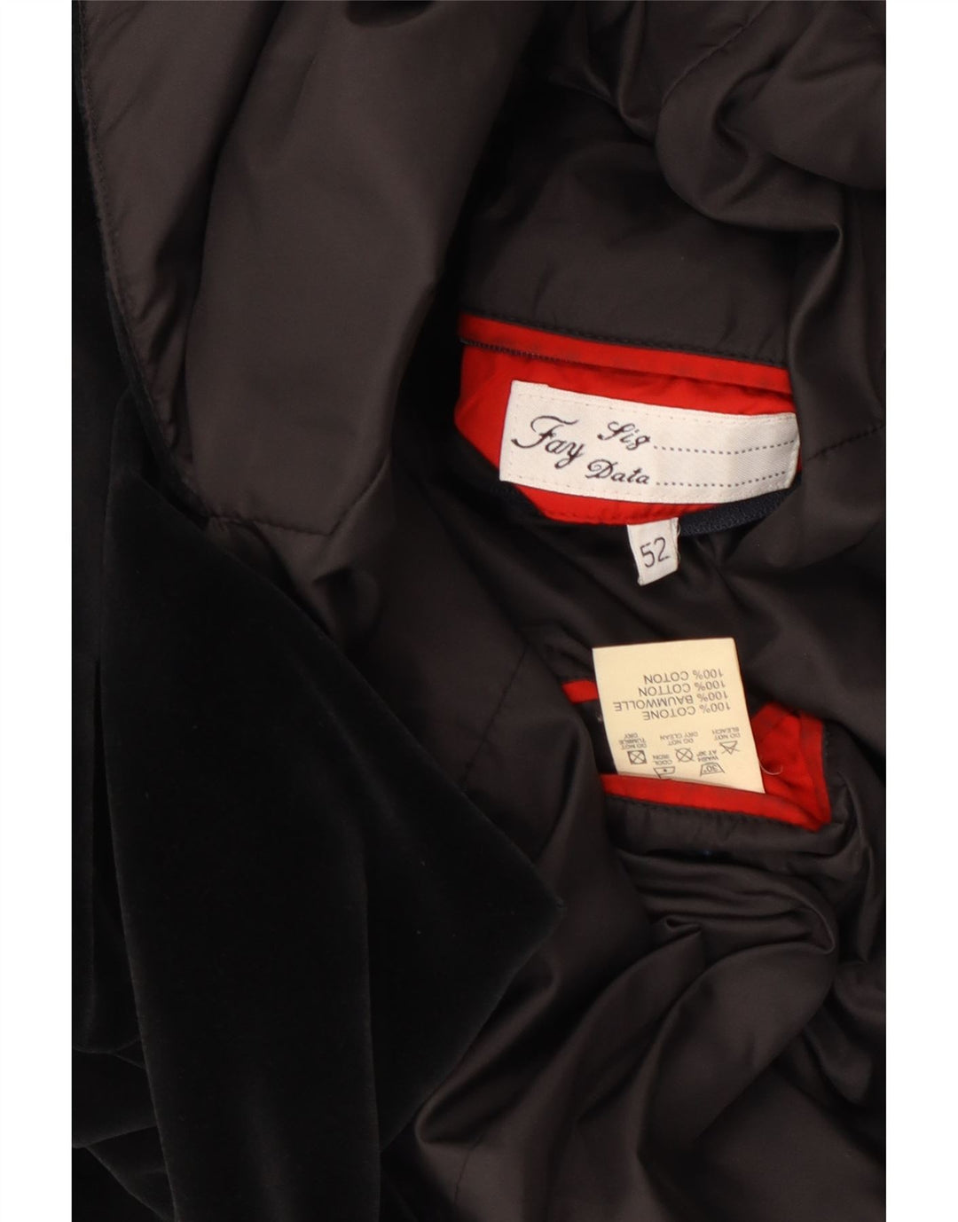 FAY Veste Blazer 3 Boutons Homme IT 52 XL Noir Coton