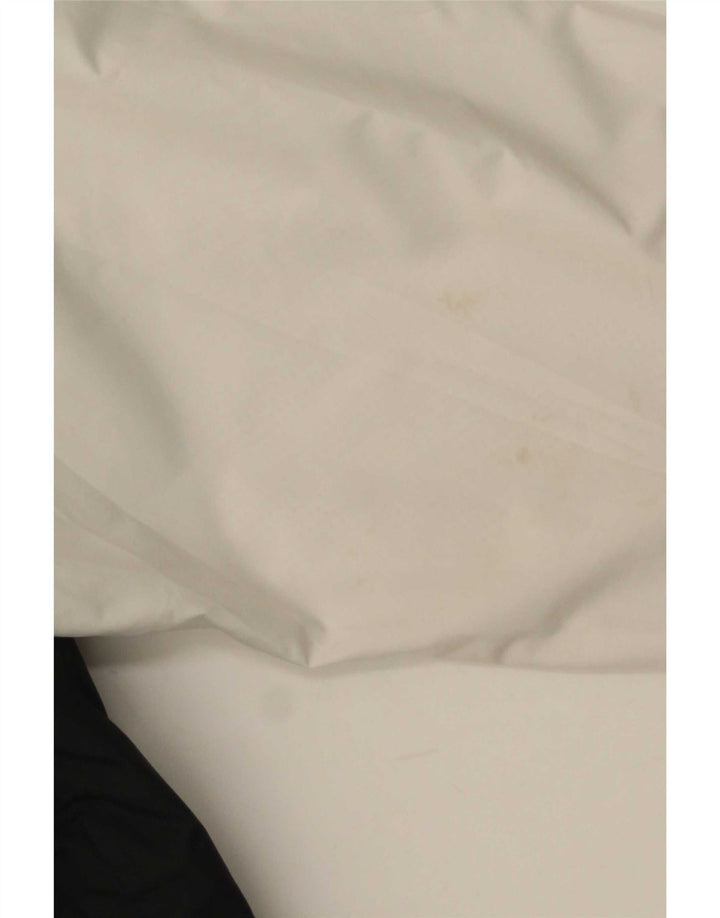 Nike Veste de pluie à capuche pour homme UK 36 Small Blanc Colorblock