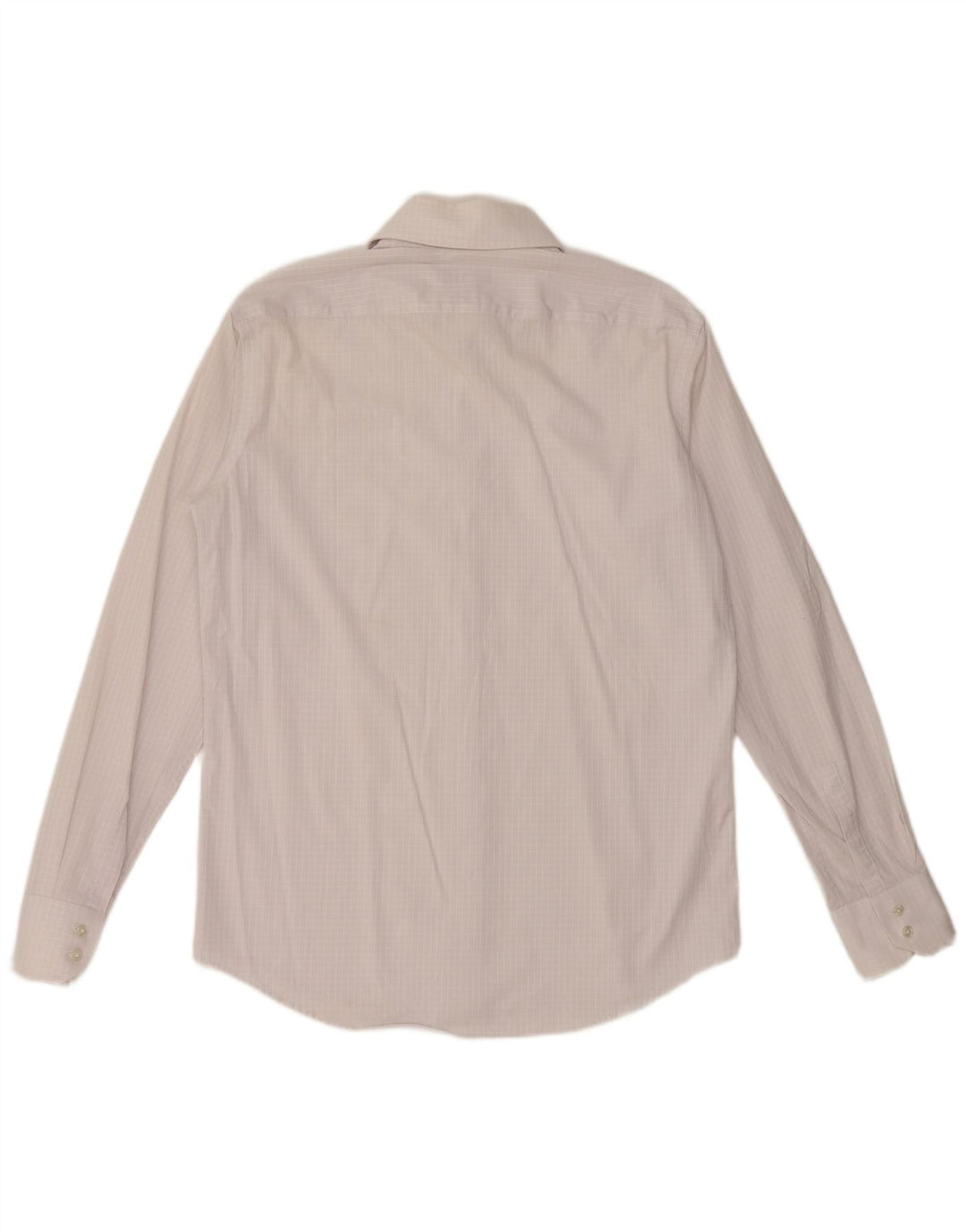 HUGO BOSS Chemise coupe régulière pour homme Taille 40 15 3/4 Vichy blanc moyen