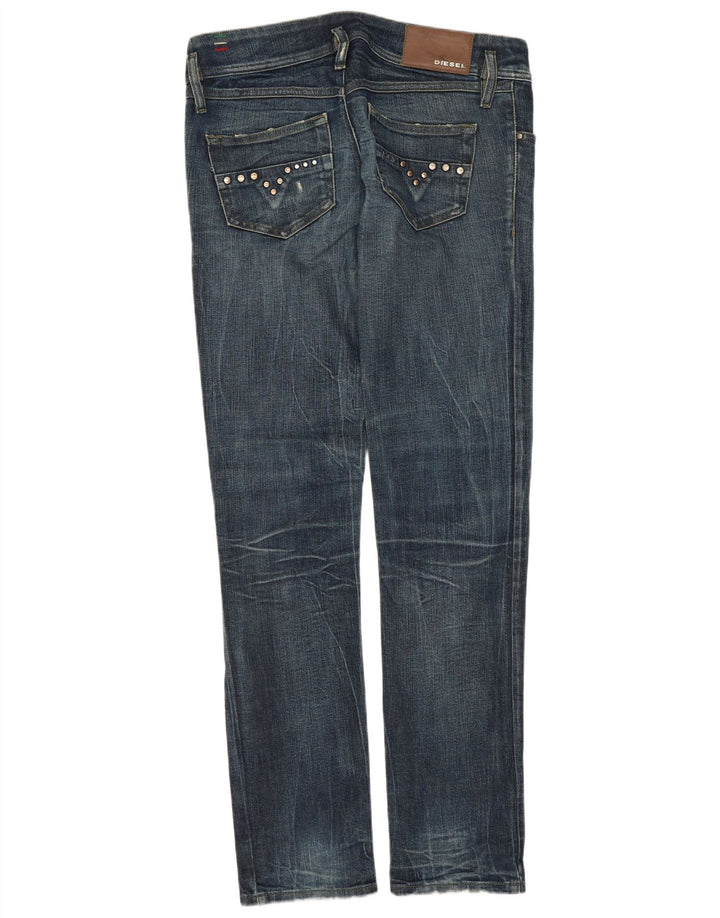 DIESEL Jean Slim Femme W28 L32 Bleu Marine Coton
