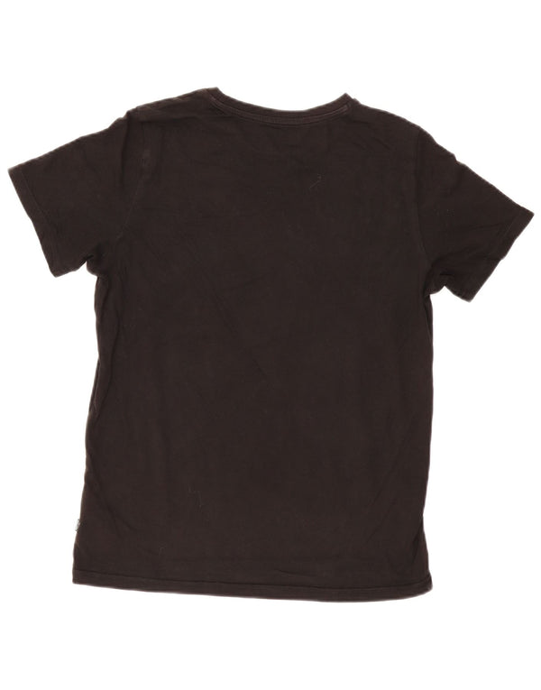 Puma T-shirt graphique pour homme, petit, noir, coton