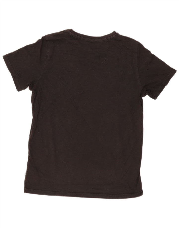 Puma T-shirt graphique pour homme, petit, noir, coton