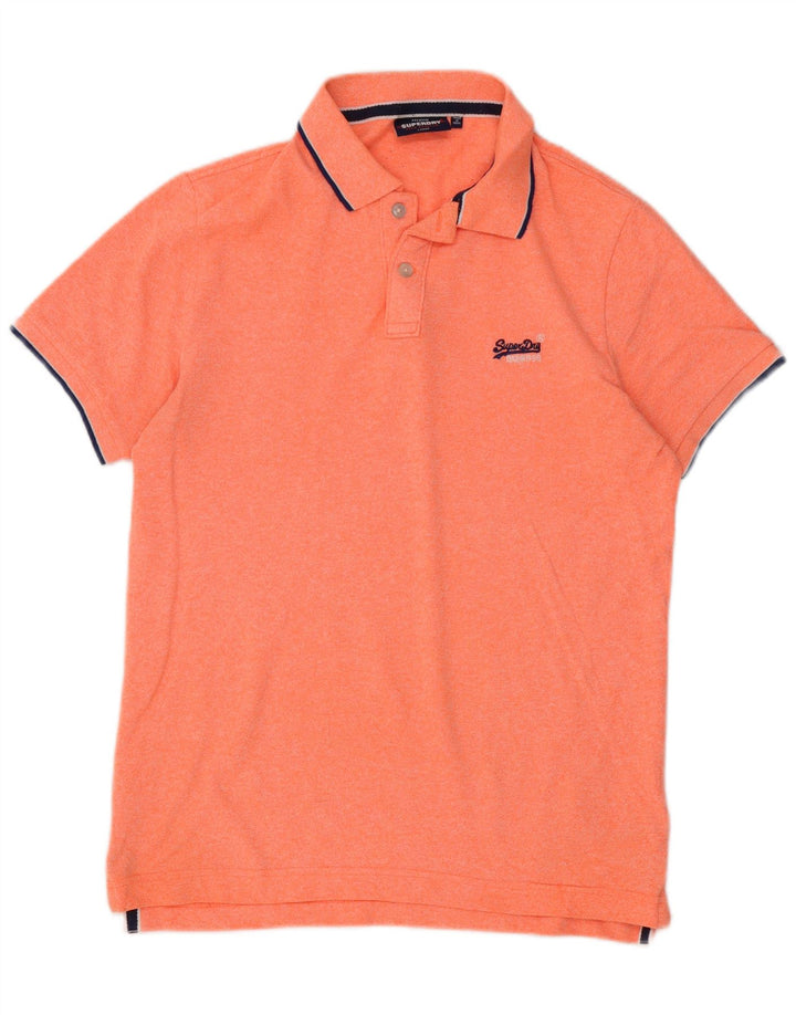 Superdry Polo Homme Large Orange Coton