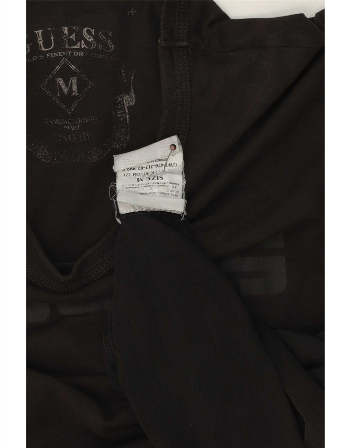 Guess T-Shirt Graphique Homme Noir Moyen Coton