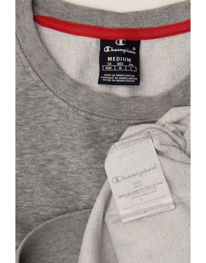 Champion Sweat-Shirt Homme Gris Moyen Moucheté Coton