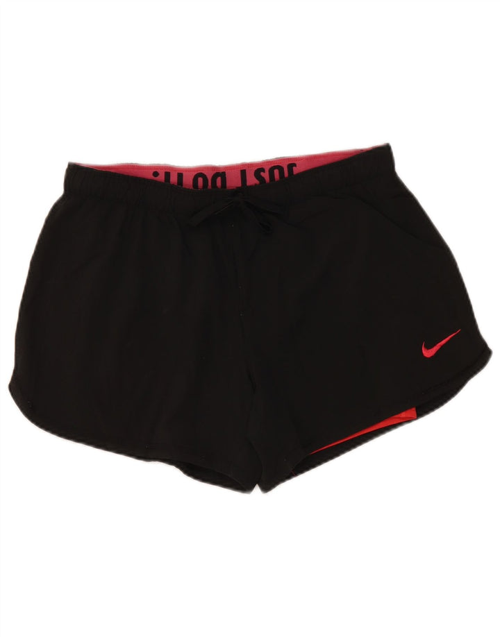 NIKE Femmes Dri Fit Skort UK 10 Petit Noir Polyester