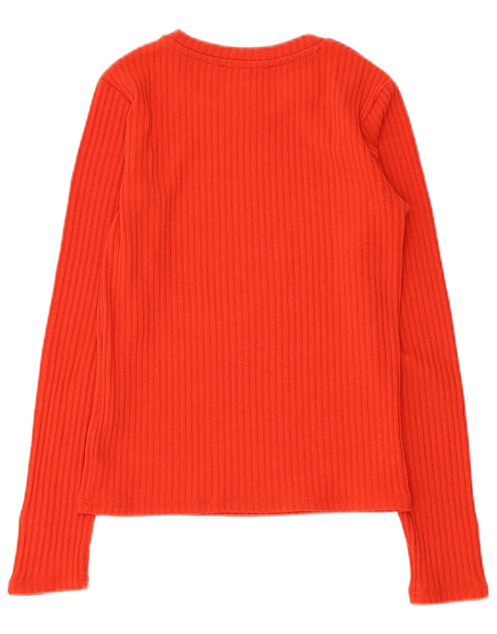 Zara Femme Top Manches Longues UK 8 Small Rouge