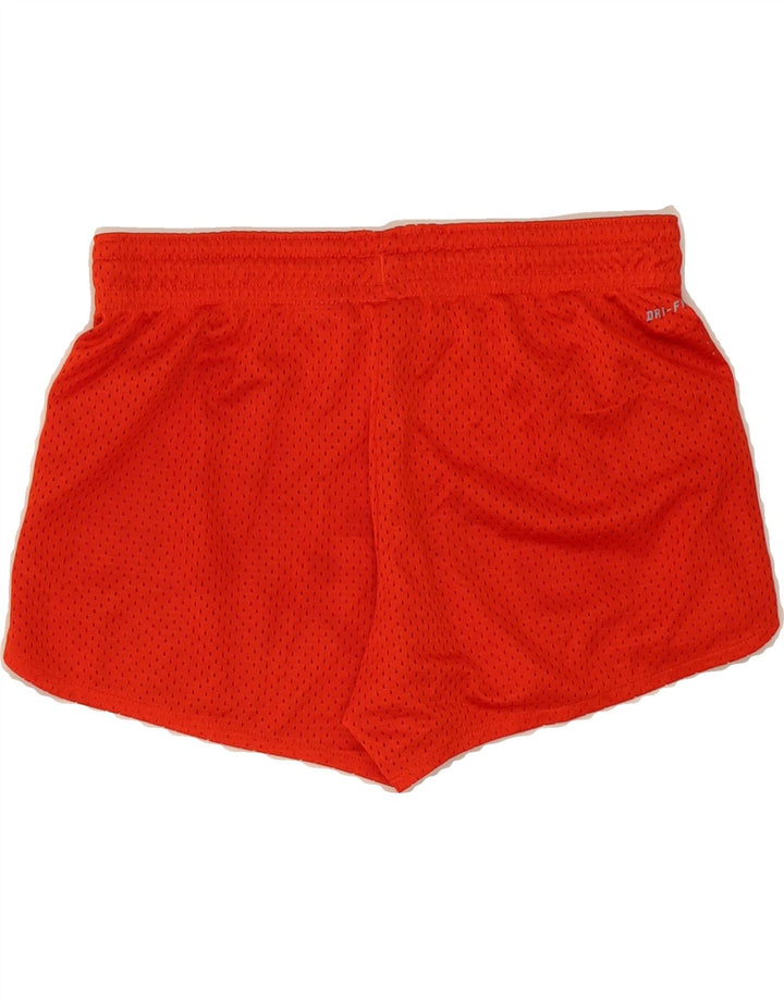 NIKE Womens Sport Shorts UK 8 Small  Orange Polyester Vintage Nike and Second-Hand Nike from Messina Hembry 