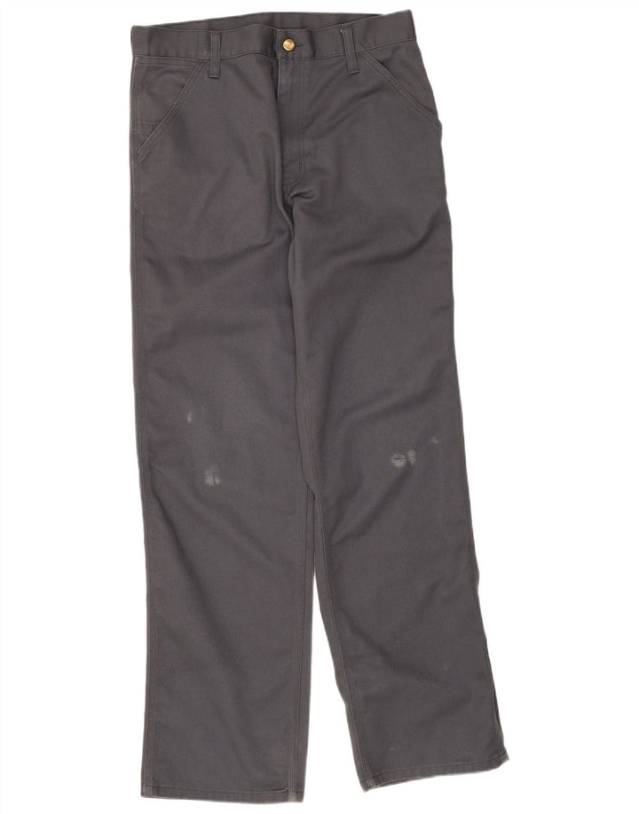 Carhartt Pantalon Chino Droit Homme W30 L34 Gris Polyester