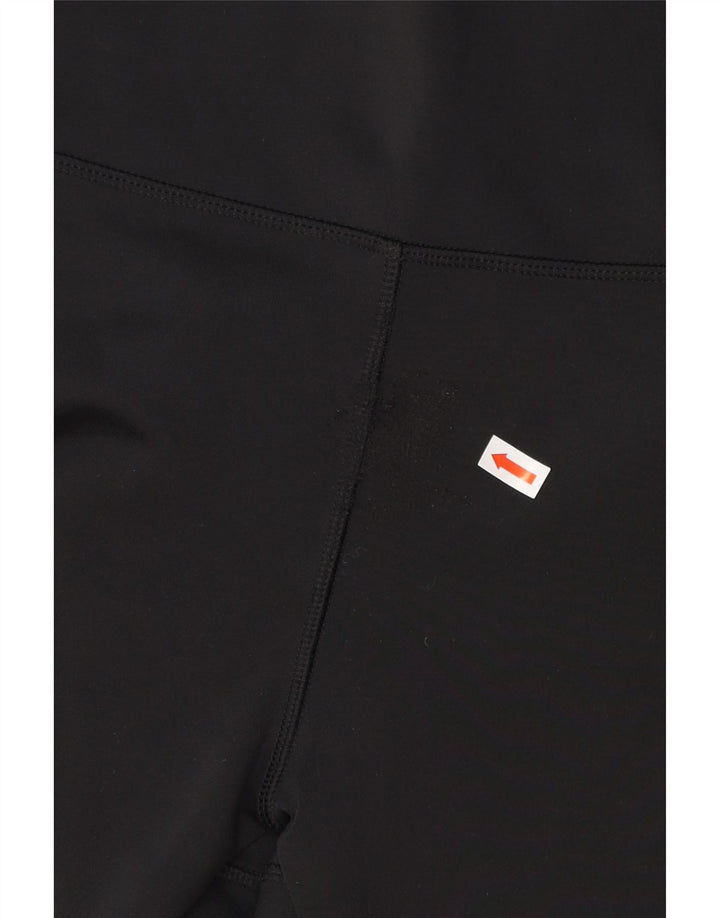 ADIDAS Femmes Climalite Leggings UK 12/14 Moyen Noir Polyester