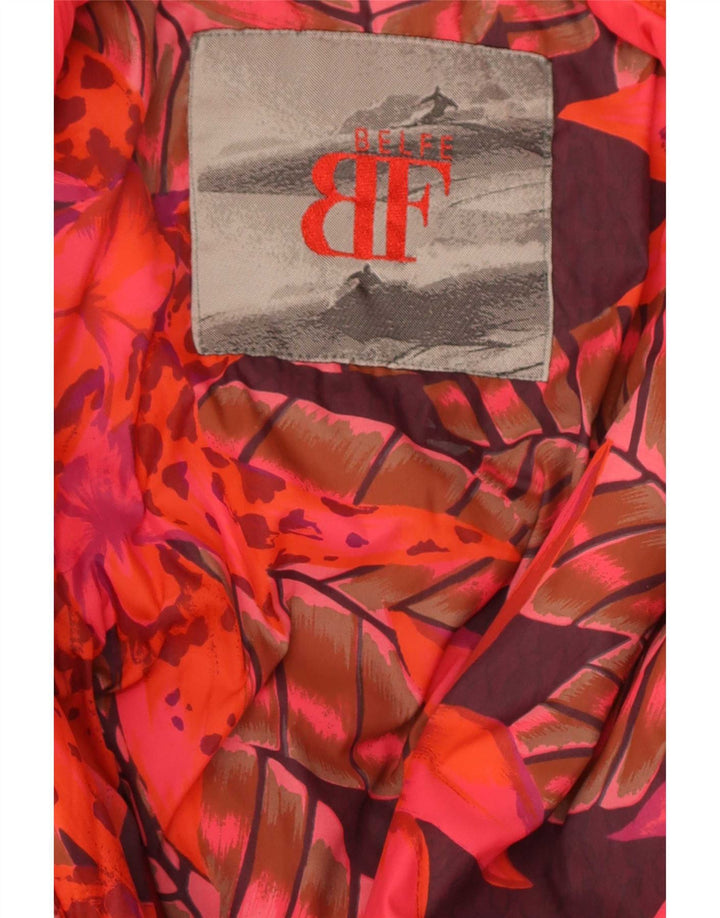 Belfe Veste coupe-vent coupe décontractée pour femme IT 48 XL Nylon rouge