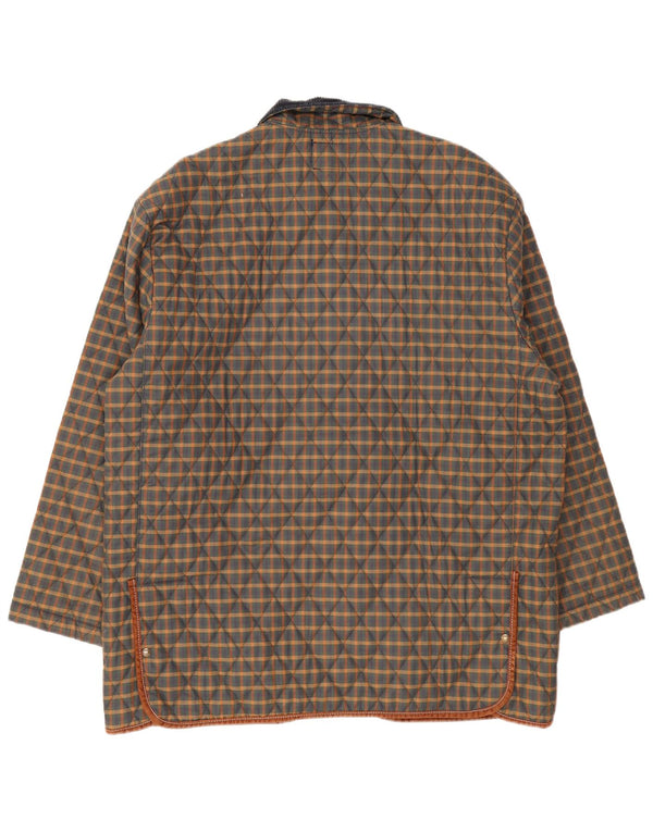 Derby Saddlery Veste matelassée pour homme UK 42 XL Multicolore à carreaux Polyester