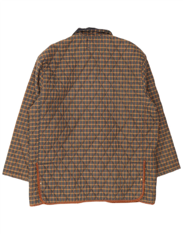 Derby Saddlery Veste matelassée pour homme UK 42 XL Multicolore à carreaux Polyester