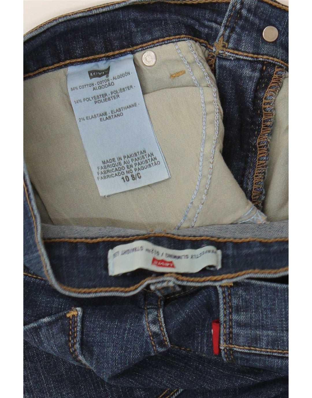 Levi's Jean droit 512 femme US 10 Large W28 L29 bleu marine