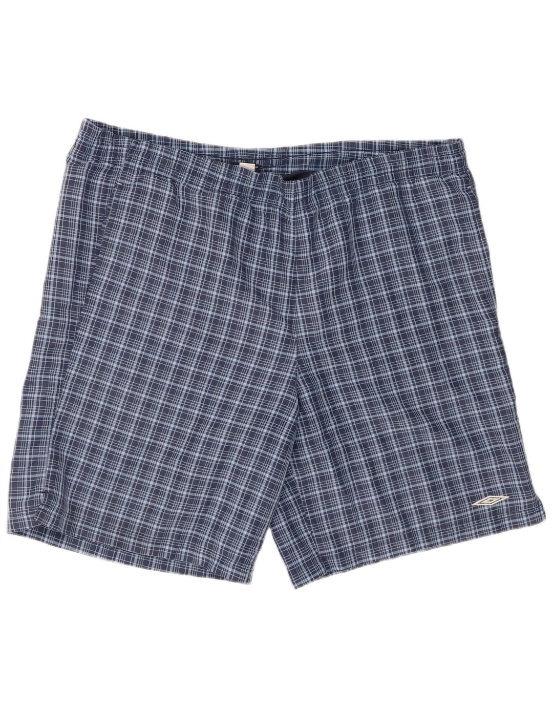 Umbro Short de Bain XL Homme Bleu Marine à Carreaux Polyester