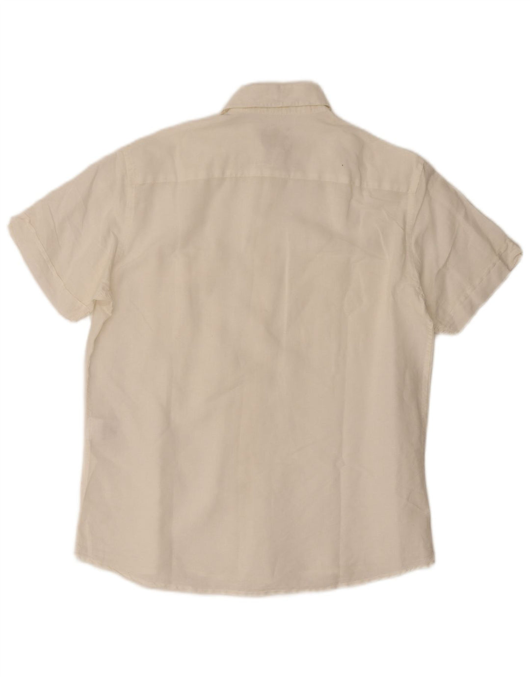 Mash Chemise à manches courtes pour homme en lin blanc cassé