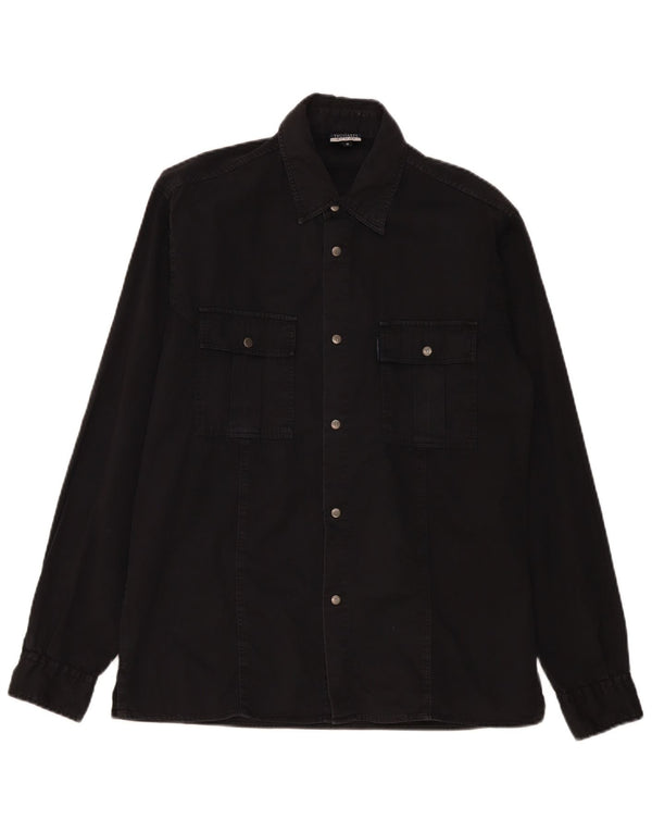 Trussardi Chemise En Jean Coton Noir Moyen |