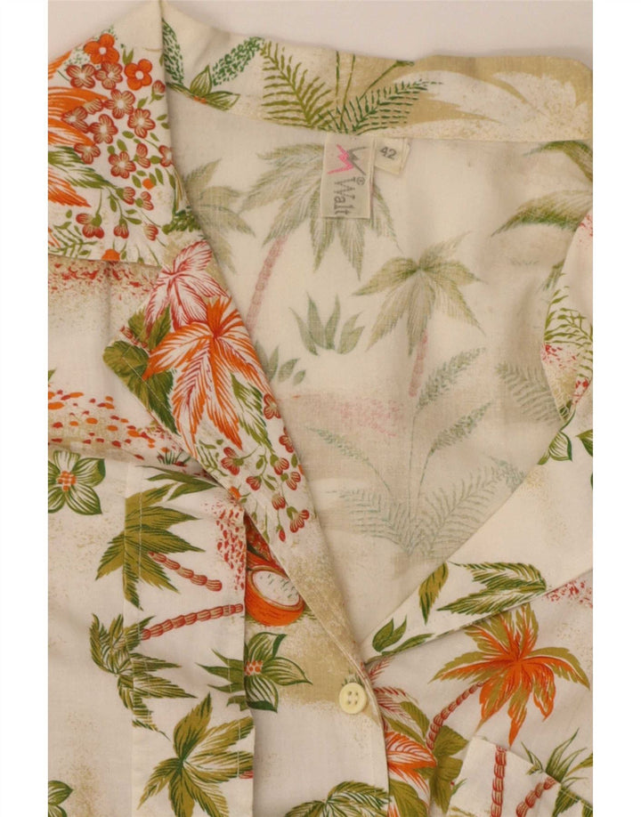 Chemise hawaïenne femme vintage IT 42 Floral multicolore moyen