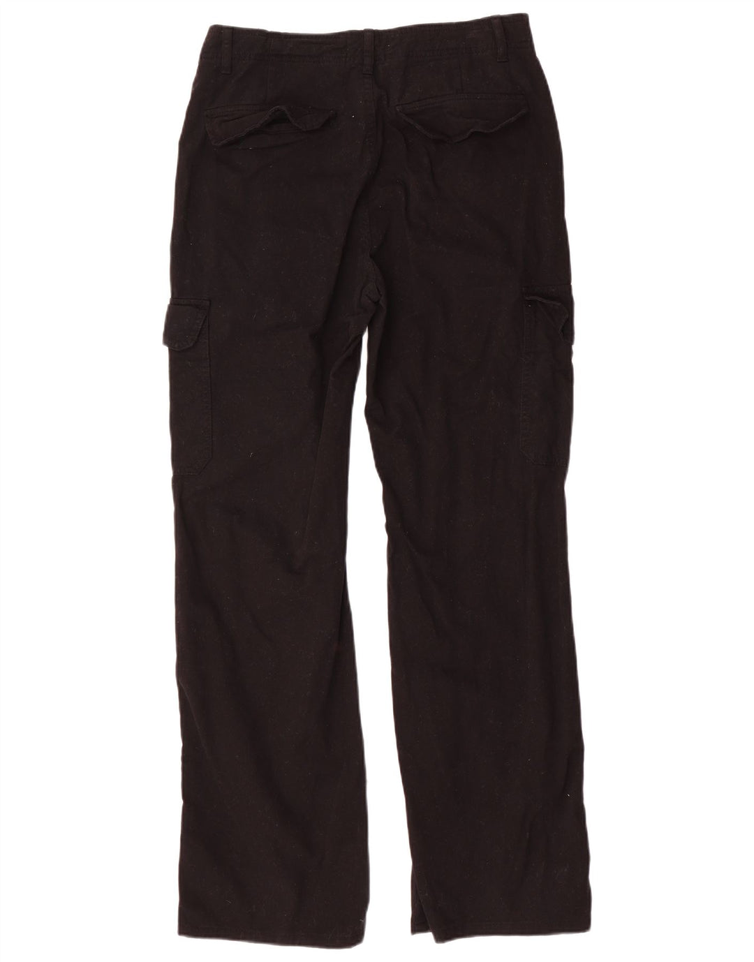 Zara Pantalon cargo droit pour femme EU 40 Medium W30 L31 Coton noir