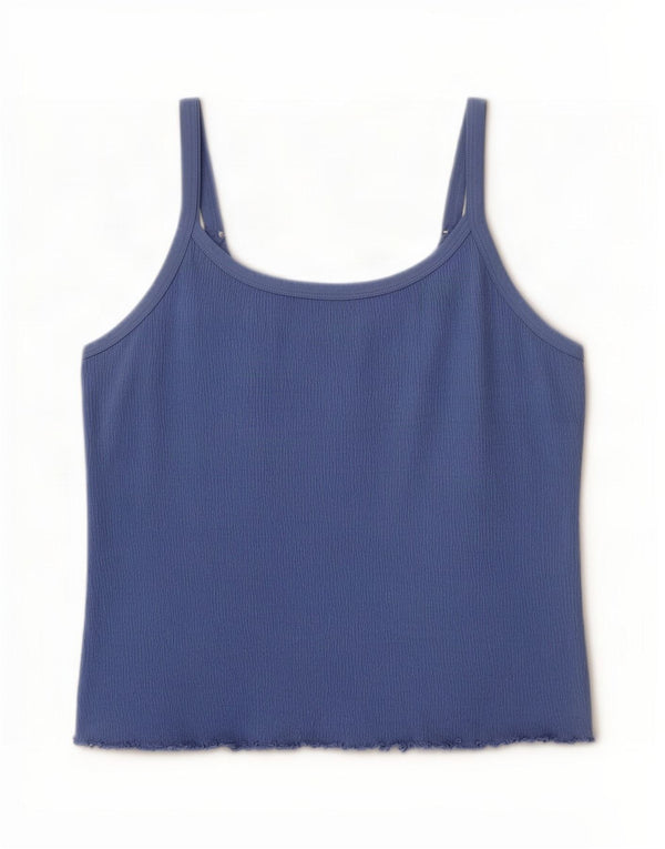 M&Co Caraco Femme UK 20 2XL Bleu Coton