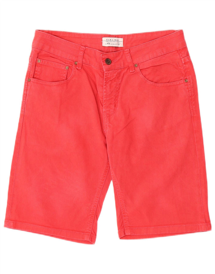 Zara Short en jean pour homme EU 40 Medium W31 Rouge