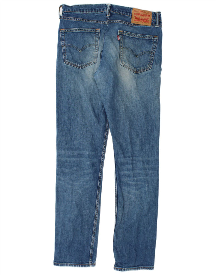 LEVI'S Jean Slim 511 Délavé à l'Acide W32 L32 Homme Bleu Coton