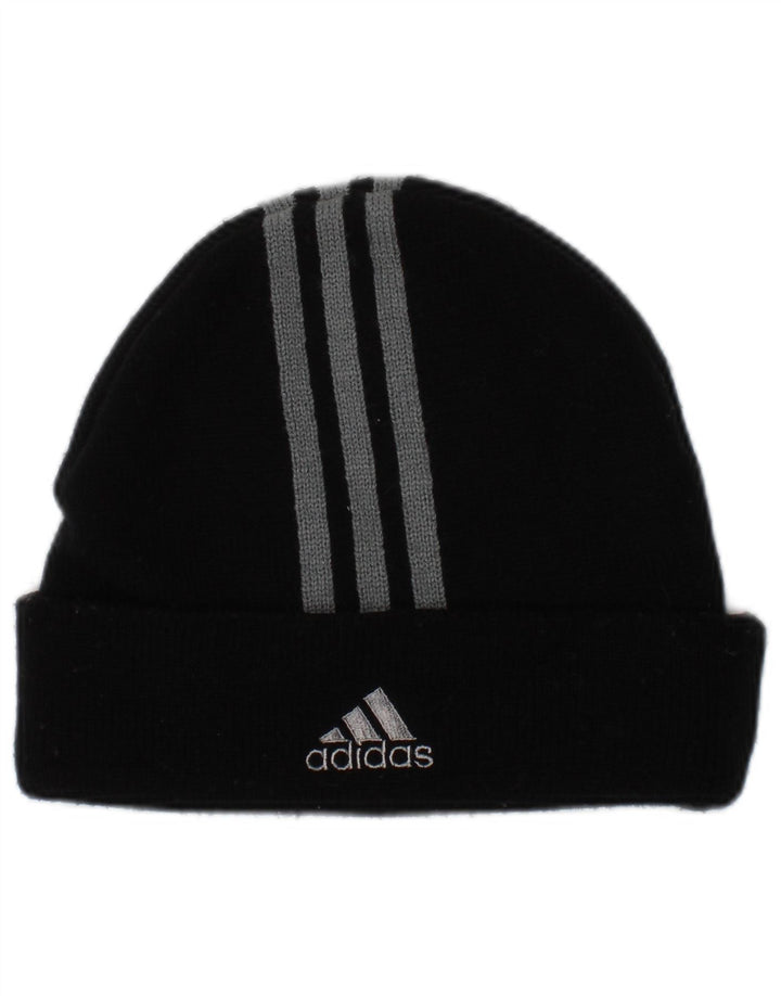 Adidas Bonnet tricoté pour homme Taille unique en polyester rayé noir
