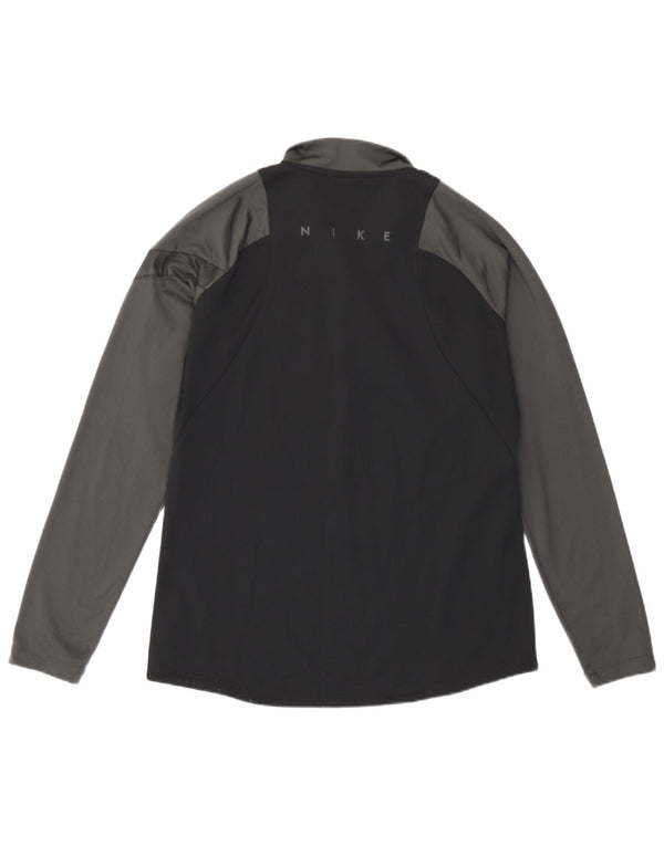 Haut de survêtement Nike pour homme en polyester color block noir moyen