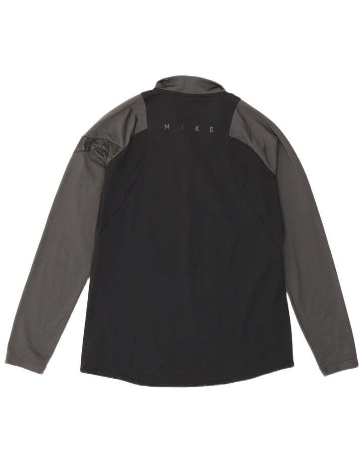 Haut de survêtement Nike pour homme en polyester color block noir moyen