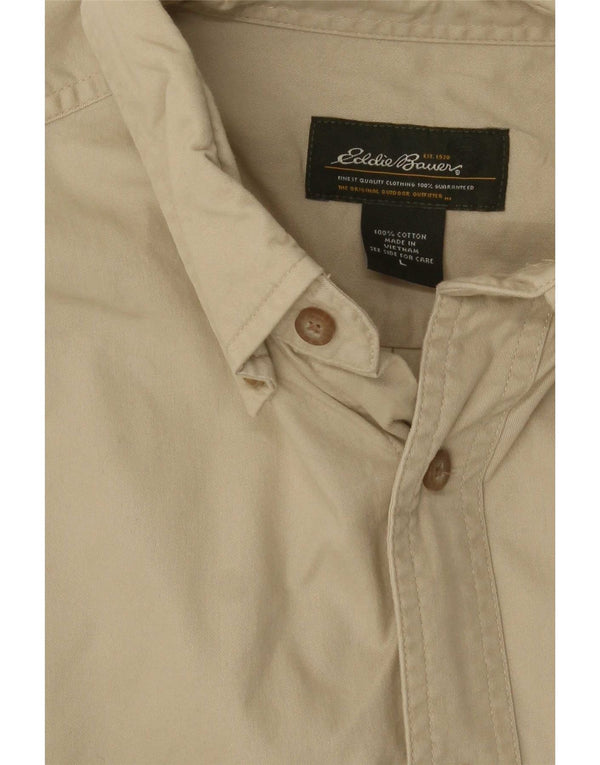 Eddie Bauer Chemise Homme Grand Coton Beige