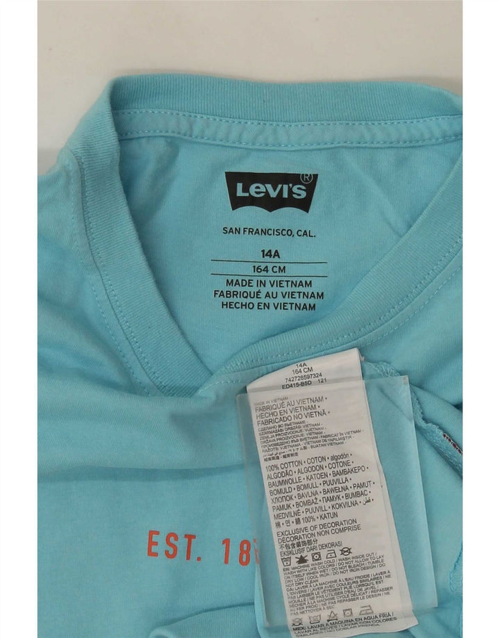 Levi's T-Shirt Graphique Garçon 13-14 ans Bleu Coton