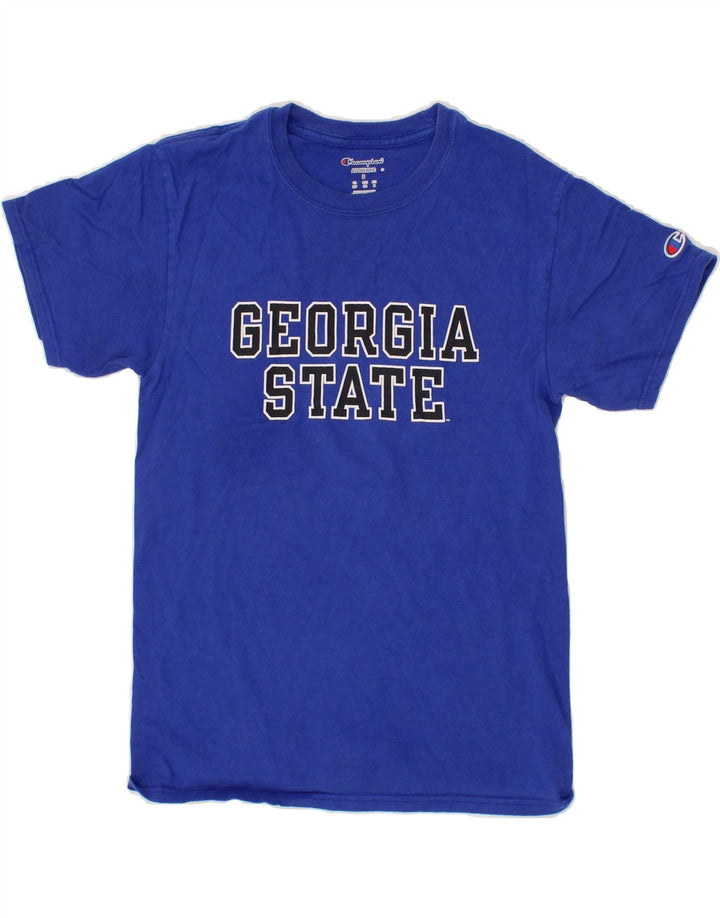 CHAMPION Boys Graphic T-Shirt Top 8-9 Years Small Blue Vintage Champion and Second-Hand Champion from Messina Hembry 