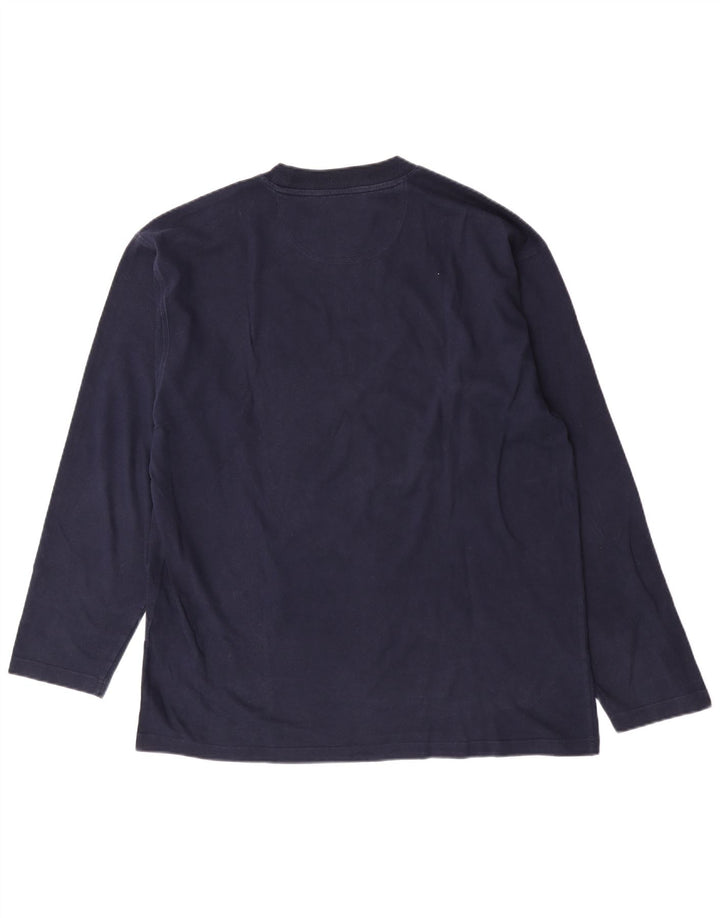 Champion Haut à manches longues pour homme en coton bleu marine 2XL