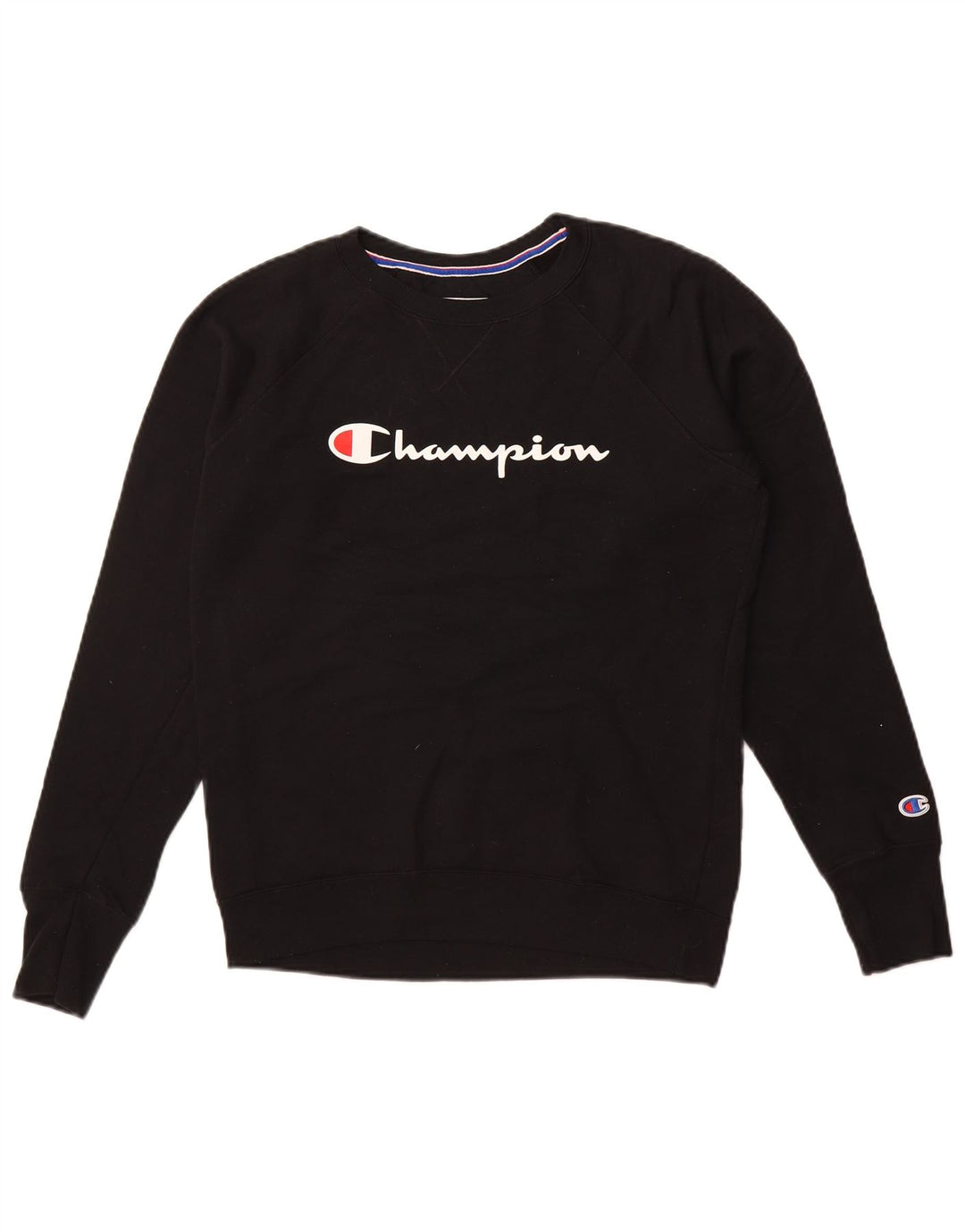 CHAMPION Sweat-Shirt Graphique Homme Noir Moyen Polyester