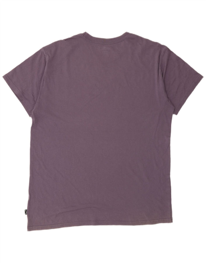 Billabong Mens Graphic T-Shirt Top XL Violet Coton