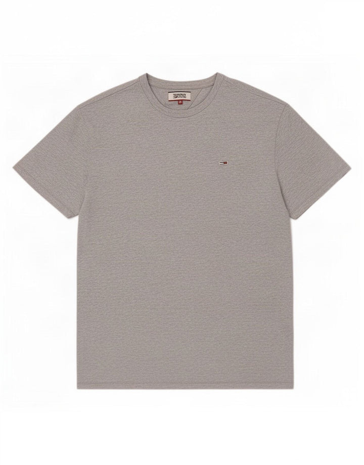 Tommy Hilfiger T-Shirt Homme Gris Moyen Coton