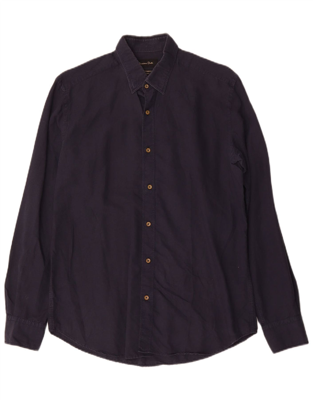 Massimo Dutti Chemise Homme Bleu Marine Moyen Coton