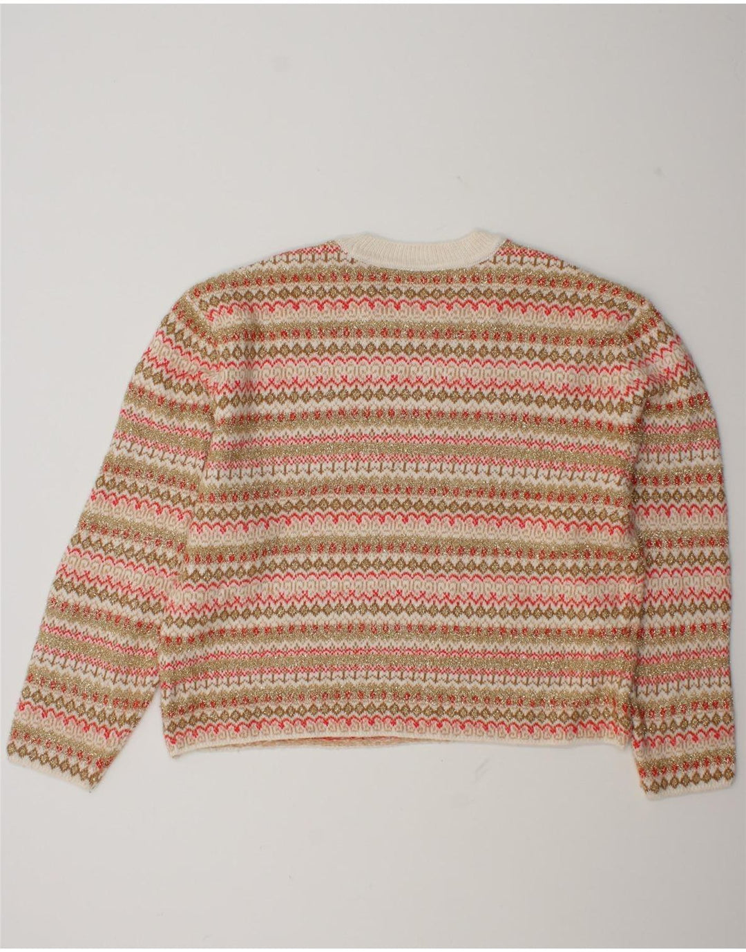 Marks & Spencer Pull ras du cou pour femme UK 16 Large Multicolore