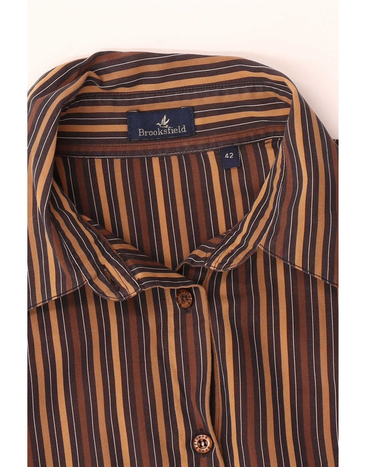 Chemise Femme Brooksfield IT 42 Rayé Marron Moyen