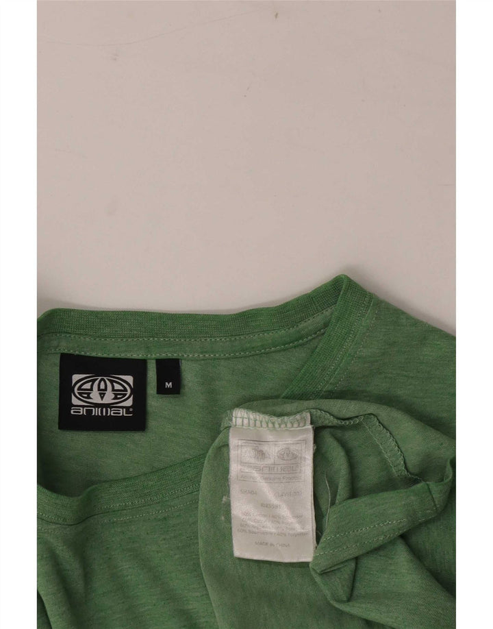 Animal T-Shirt Graphique Homme Vert Moyen Coton