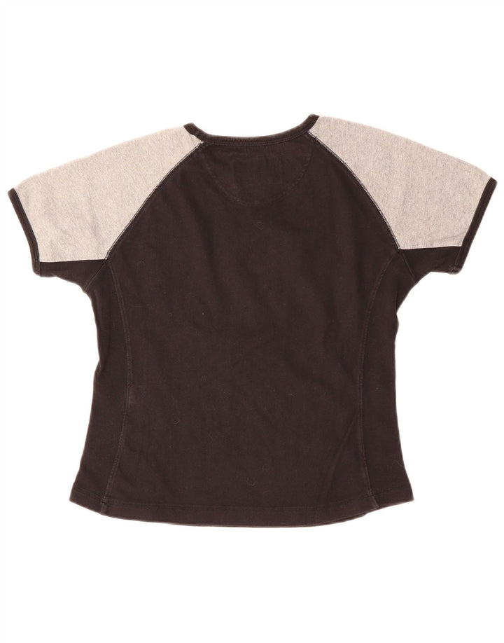 CHAMPION T-shirt graphique Heritage Classics pour femme UK 12 Noir moyen