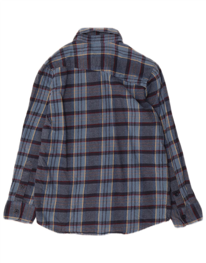 Volcom Chemise en flanelle pour garçon 9-10 ans en coton à carreaux bleu
