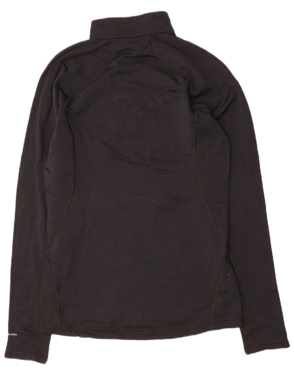 The North Face Haut à manches longues et col zippé pour homme, coupe régulière, noir moyen