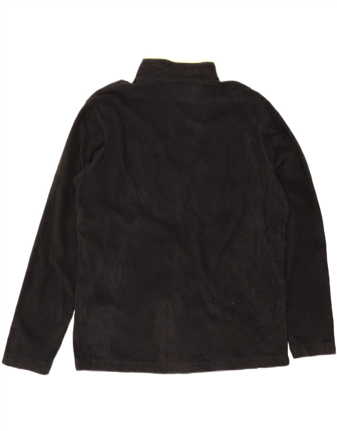 FILA Pull Polaire Col Zippé Homme XL Noir Polyester
